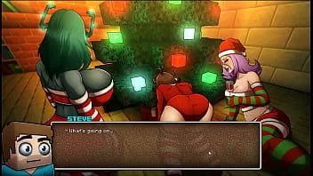 تشغيل Hornycraft [minecraft parody hentai game pornplay] الحلقة 22 سنة قمرية سعيدة مع ثلاث فتيات مثيرات تحت الشجرة