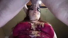Play Chubby BBW Slave Gets Dominated with Messy Deepthroat and Cumshot